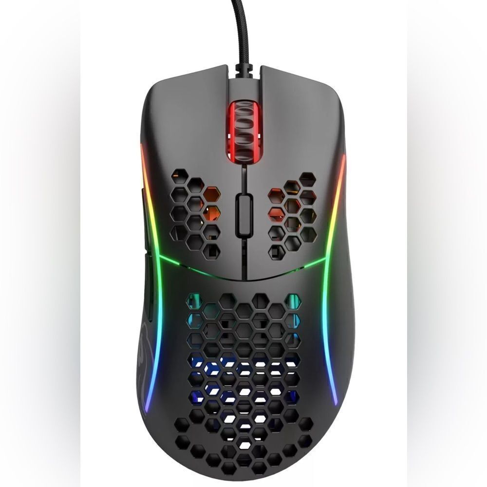 Glorious Model D Wired Honeycomb Gaming Mouse (BLACK) - Picture 2 of 4